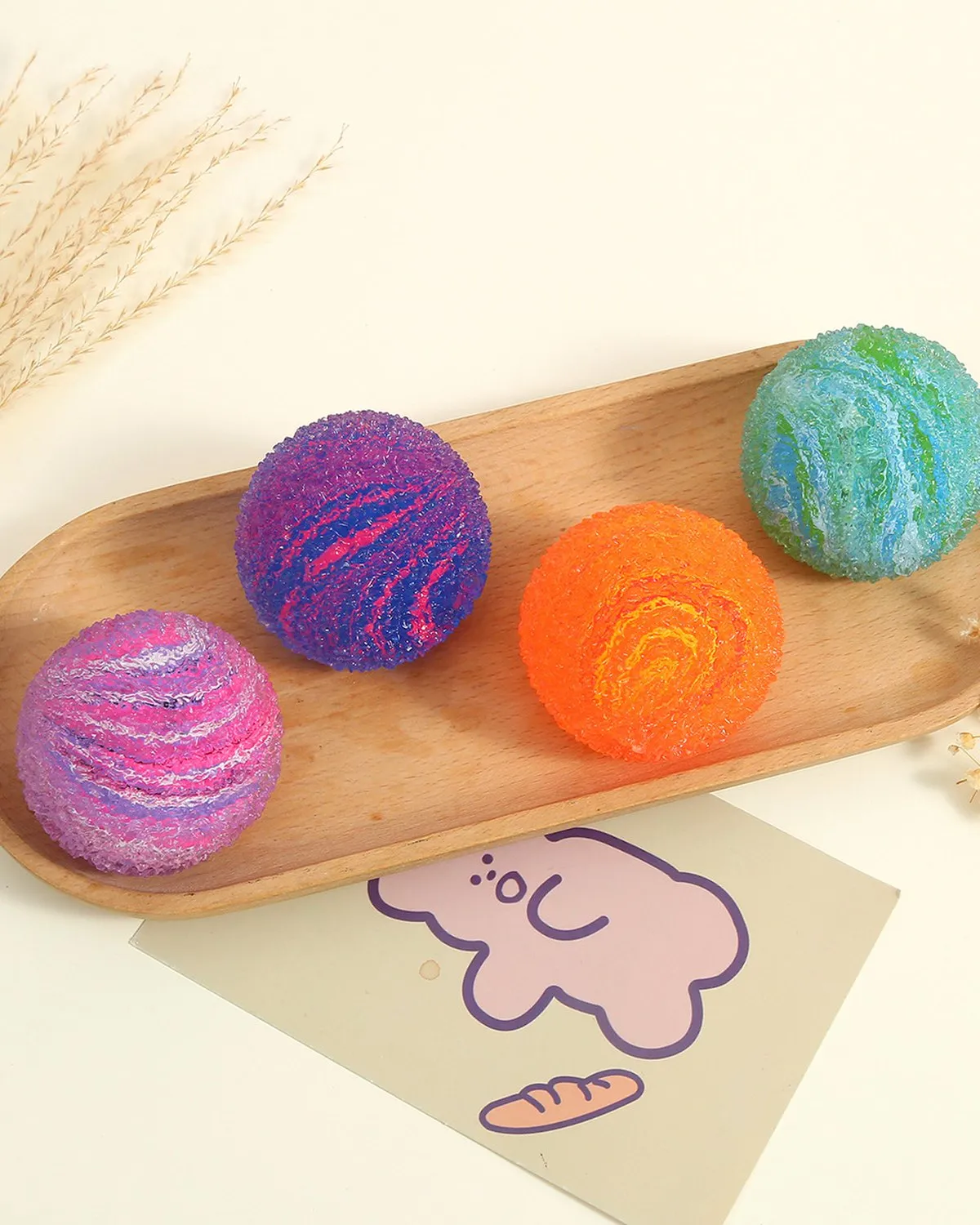 Frosted Swirl Squishy Ball