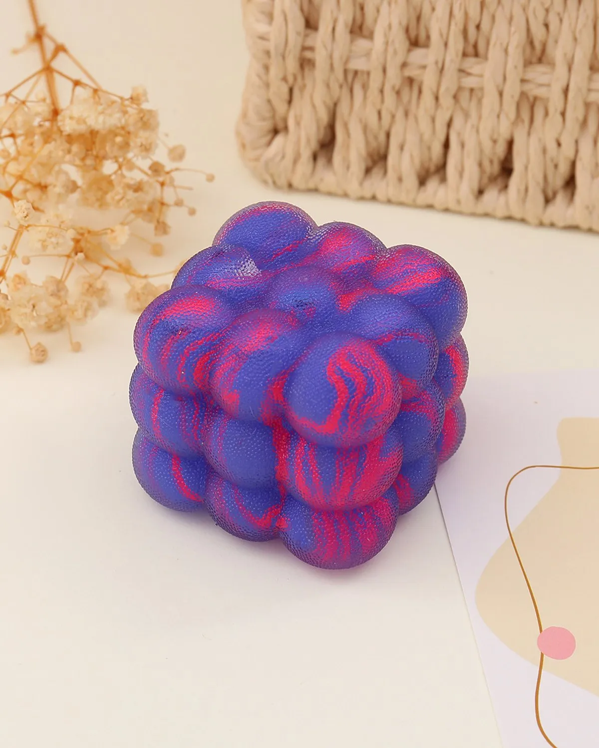 Frosted Marble Squishy Cube (2)